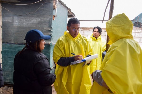 POCOLLAY EVALÚA VIVIENDAS AFECTADAS POR LAS LLUVIAS